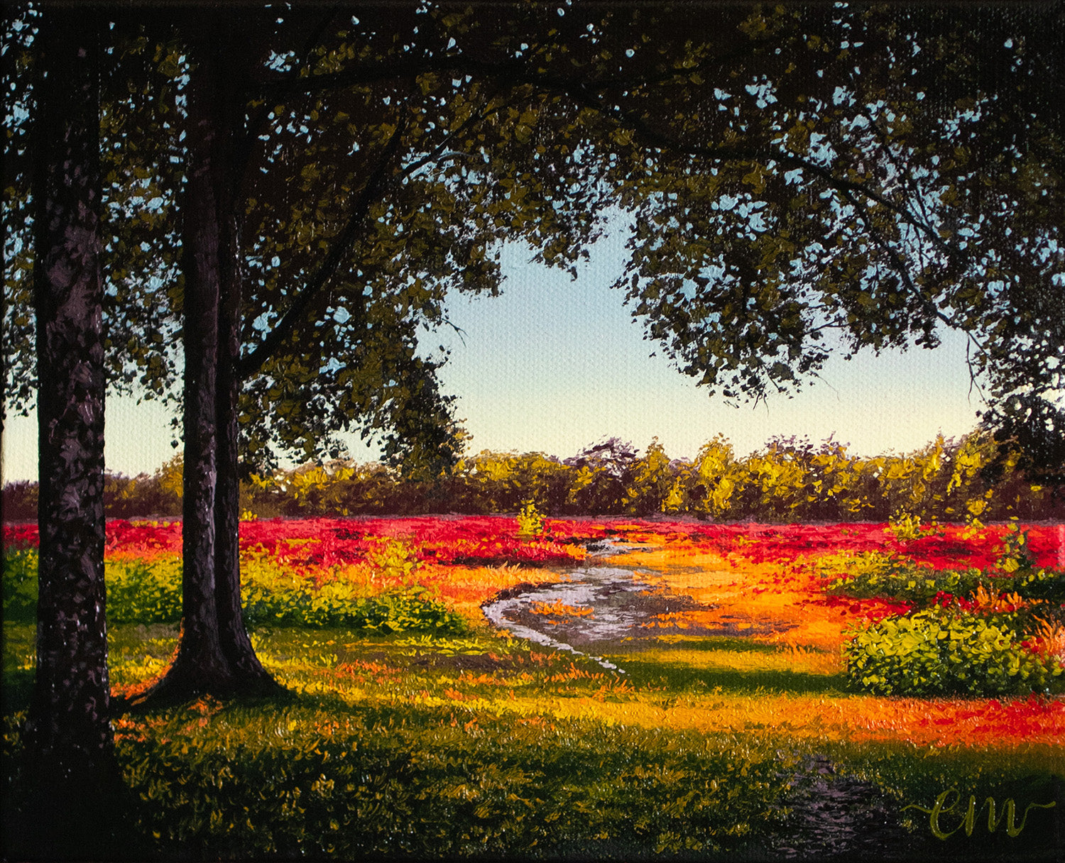 Raspberry Sunrise Courtney Myers Art